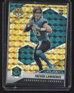 2021 Panini Mosaic #241 Trevor Lawrence Prizm Reactive Yellow - Picture 1 of 2