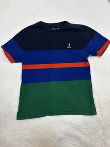 Polo Ralph Lauren Boys Short-Sleeve Striped Jersey Tee, XL (18-20) EUC - Picture 1 of 7