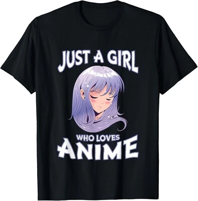 Just A Girl Who Loves Anime Gifts for Teen Girls Anime Merch Gift Unisex T-Shirt - Image 1 of 3