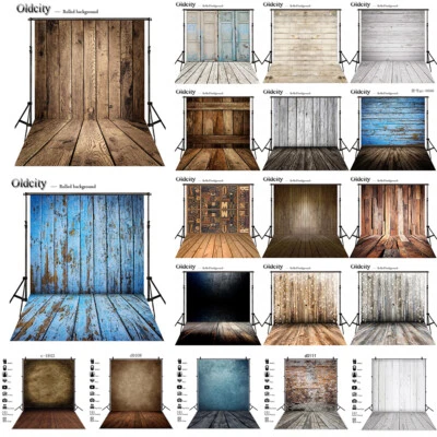 Large Vintage Photography Background Wooden Panel Photo Backdrops Party Wedding - Image 1 of 4