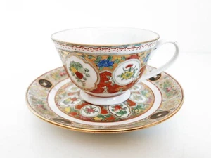 Chinesisches Porzellan Tasse Teetasse Kaffeetasse Unterteller 2er Set - Picture 1 of 6