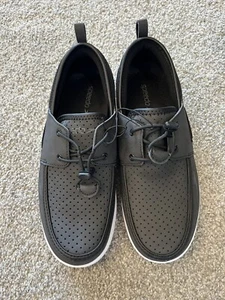 Speedo Port Shoes Lightweight Water Resistant Size 8 Black/White New With Tags - Picture 1 of 9
