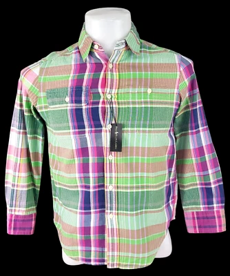 POLO By RALPH LAUREN Boys Multicoloured L/S EVENING SHIRT - 10/12 Years - RRP£79 - Image 1 of 4
