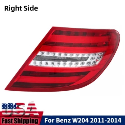 Right LED Tail Light For 2011 2012-13 2014 Mercedes Benz W204 C250 C350 C300 C63 - Изображение 1 из 4