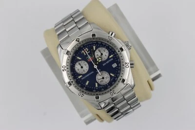 Tag Heuer CK1112.BA0328 Mens 2000 Professional Chronograph Watch Blue Silver - Image 1 of 4