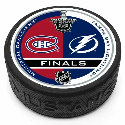 2021 Stanley Cup Finals Textured Puck Montreal Canadiens vs Tampa Bay Lightning Cover