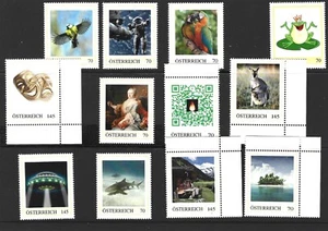 Personalized brands Austria mint lot approx. 11 â¬ nominal - Picture 1 of 7