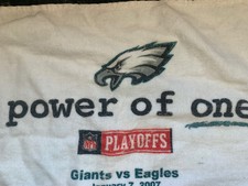 Philadelphia Eagles vs Giants Playoff Rally Towel Wildcard NFL Jan 7, 2007
