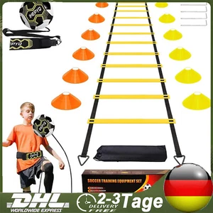 Koordinationsleiter + Pylonen Set Trainingsleiter Fußball Trainings Set Hütchen - Bild 1 von 13