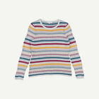 Seasalt Cornwall Womens Multi Coloured Cotton Long sleeved Jumper Size 10