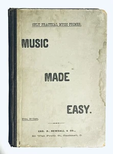 Music Made Easy by Robert Challoner Geo D. Newhall Cincinatti 1878 1st Edition - Picture 1 of 10
