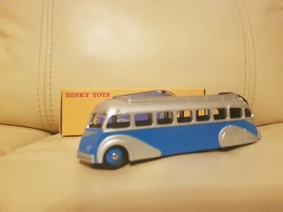 Atlas Dinky Toys Reproduction 29E Autocar Isobloc Blue Silver Diecast Model Bus - Image 1 of 4