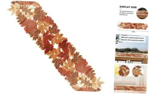 Fall Leaves Table Runner, Thanksgiving Table Runner, Autumn Harvest - Picture 1 of 7