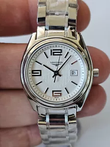Longines- “Waterfront“ -quarzo-tutto ACCIAIO-LADY-30 MM-N.O.S-MAI - Bild 1 von 24