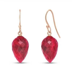 Ruby Earrings In 14K Rose Gold (26.10 ct. tw.) - Picture 1 of 1