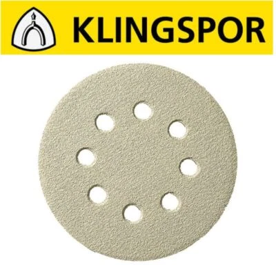 Discos de lijado 125 mm 5 pulgadas gancho y bucle KLINGSPOR PS33CK pintura barniz madera
