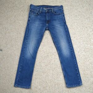 Levis Jeans Mens 30x30 Blue 513 Slim Fit Stretch Denim Straight Leg Classic