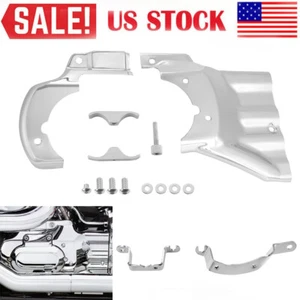 Engine Transmission Interface Chrome Cover Trim For Harley Softail 2007-2017 USA - Bild 1 von 12