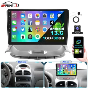 Android 13 Autoradio GPS Navi Für Peugeot 206 2004-2008/Citroen C2 2006-13 +Cam - Bild 1 von 20