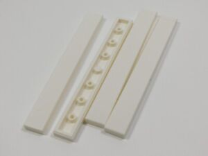 LEGO Lot of 4 White 1x8 Smooth Tiles Plates C4