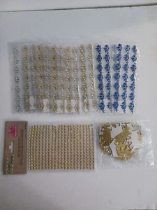 Pegatinas de gemas de bordes cuadrados y gemas de oro y pegatinas de corona Crafters. Ver descripción - Imagen 1 de 9