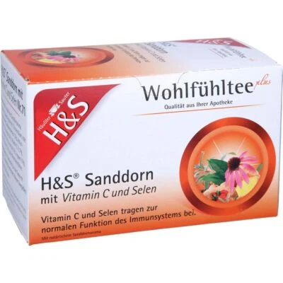 H&S TEE - GESELLSCHAFT MBH & CO. H&S Sanddorn m.Vitamin C und Selen Filterbeutel 50 g PZN17454314