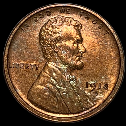 1918 S Lincoln Cent Wheat Penny  #E9138 Cover