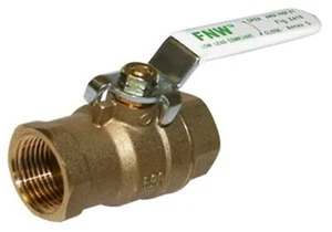 1 in. 600 WOG 2-Piece Brass Threaded Full Port Ball Valve - Picture 1 of 1