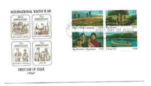 2160-63 International Youth Year Arttmaster block of 4 FDC  - Picture 1 of 1