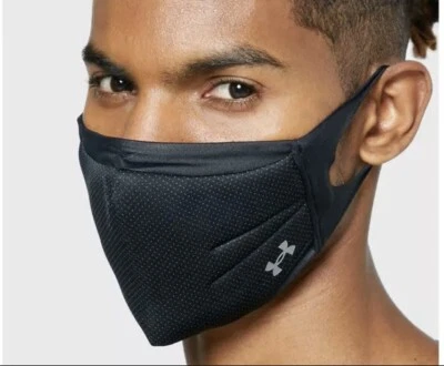 Máscara facial deportiva Under Armour CARBÓN NEGRO adulto TODAS LAS TALLAS envío rápido NUEVO Foto 1 de 4