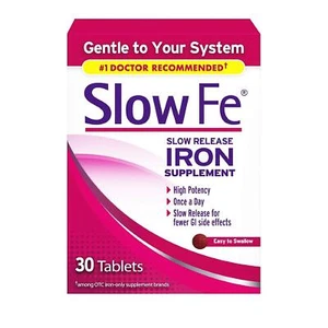 Slow Fe Slow Release Iron 60 Tablets Pack of 2 - Picture 1 of 1