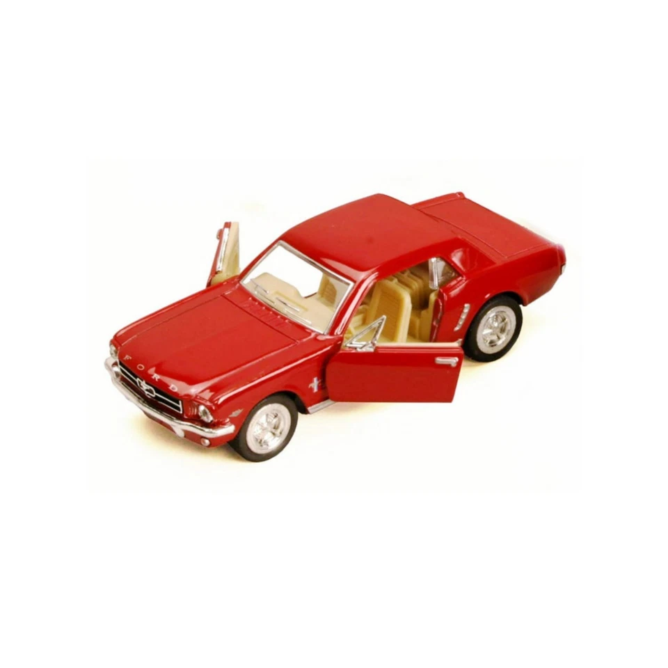 5351D 5" Kinsmart 1964 1/2 Ford Mustang Diecast Model Toy Car 1:36 Red  - Image 1 of 1