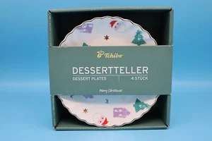 Tchibo - Dessertteller-Set 4-teilig - "Vier weihnachtliche Motive" - NEU / OVP - Bild 1 von 4