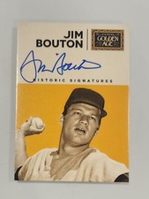 2014 Panini Golden Age Historic Signatures Jim Bouton Autograph Auto #BOU