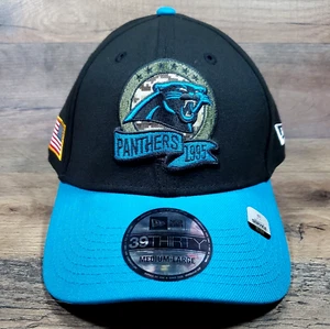 Carolina Panthers New Era 39THIRTY Salute To Service Med/Large Flex Hat Cap NEW - Picture 1 of 9
