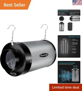 Odor Removal Carbon Filter 6'' with  Australian Charcoal for Grow Tents - Imagen 1 de 9