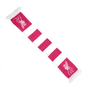 Liverpool FC Official Pink & White Bar Scarf 120x18cm BNWT - Picture 1 of 3