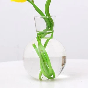 Table Bulb Vase Transparent Sphere Bud Vase - Picture 1 of 10