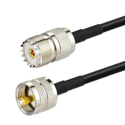 Boat Ship Marine AIS VHF Radio Antenna UHF PL-259 to SO-239 RG58 RF Cable 150CM - Image 1 of 3