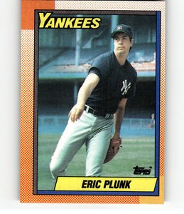 1990 Topps 9 Eric Plunk   New York Yankees