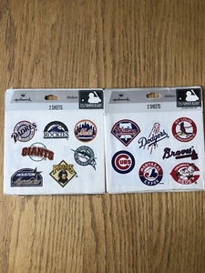 2 pegatinas de colección con logotipos de equipos de béisbol de las Grandes Ligas 1994 125 aniversario - Imagen 1 de 5