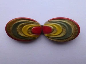 Vintage Celluloid Belt Buckle - Picture 1 of 2