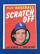 1971 Topps Scratch Off Luis Aparicio Baseball Card Game Boston Red Sox EX-MNT