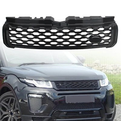 Parrilla dinámica superior delantera negra brillante completa para Range Rover Evoque 2012-18 Foto 1 de 4