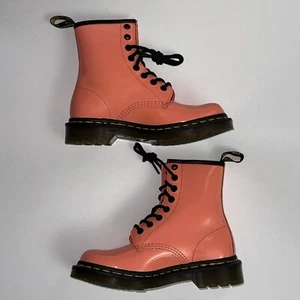 Dr. Martens 1460 Coral Patent Lace Up Boot Docs Women’s Size US 6 UK 4 EU 37 - Picture 1 of 7