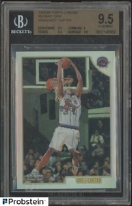 1998-99 Topps Chrome Rifrattore #199 Vince Carter RC Rookie HOF BGS 9,5 - Foto 1 di 2
