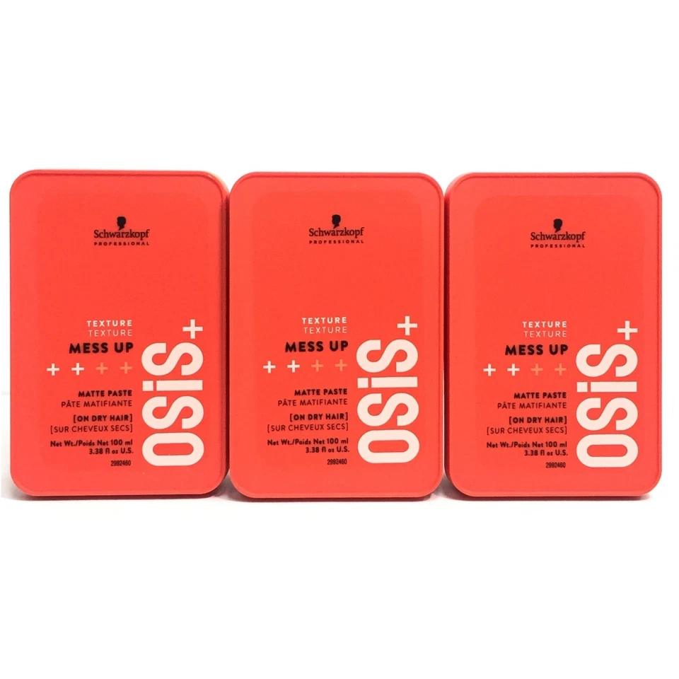 (3 PACK) Schwarzkopf Osis+ Mess Up Matte Paste, 3.38 oz - Image 1 of 1
