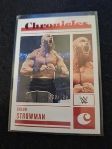 2023 CHRONICLES WWE BRAUN STROWMAN 069/199 RED FOIL SP - Picture 1 of 3