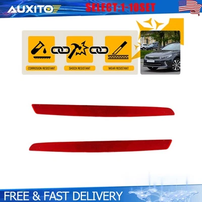 Rear Bumper Reflectors For 2014-2015 Kia Optima Left+Right 92406-2T500 2-20X - Image 1 of 4