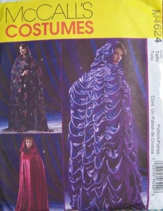 McCalls Costume 4624 Womens XS-S-M Hooded Cape Cloak Ruched Elegant Pattern UNCT - Bild 1 von 2